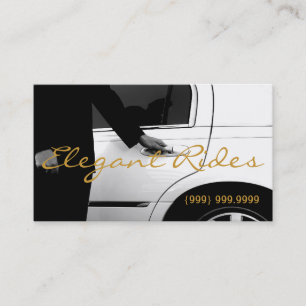 Carte de visite de chauffeur de services de voitur