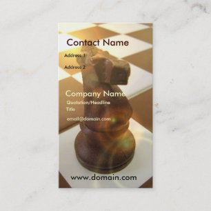 Carte de visite de chevalier d'échecs