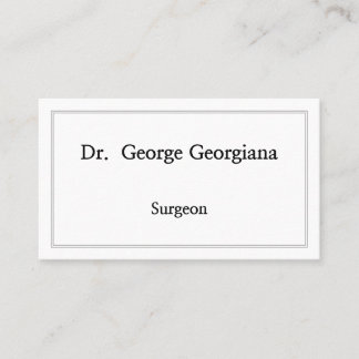 Carte de visite de chirurgien personnalisable