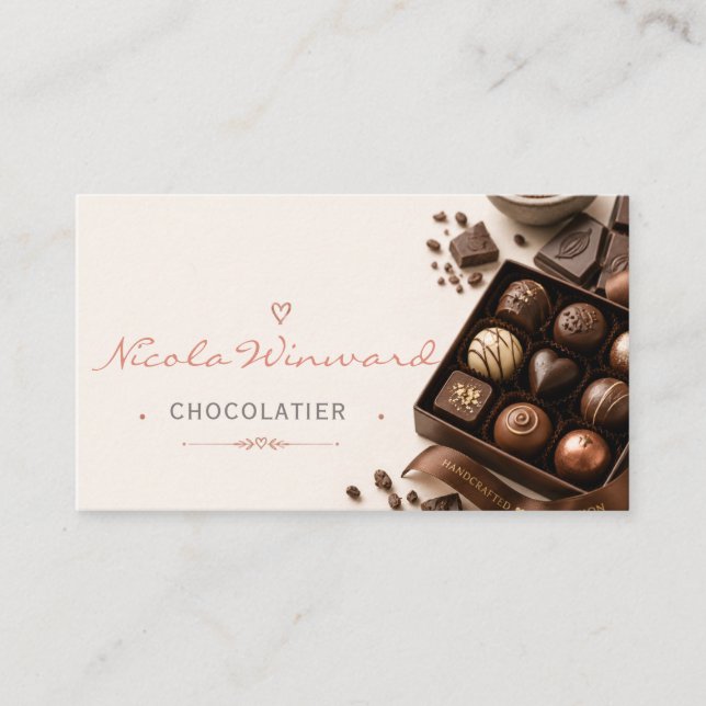 Carte de visite de chocolatier (Devant)