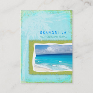 Carte De Visite De CHROMATOGRAPHIE GAZEUSE de Shangri-La turquoise