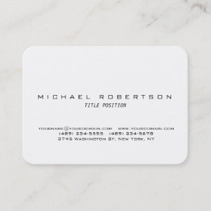 Carte de visite de Chubby blanc