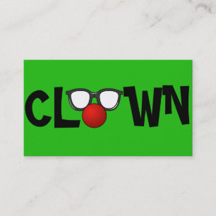 Carte de visite de clown pour l'animation d'enfant