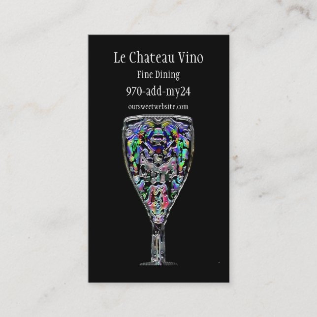 Carte de visite de cocktail (Devant)