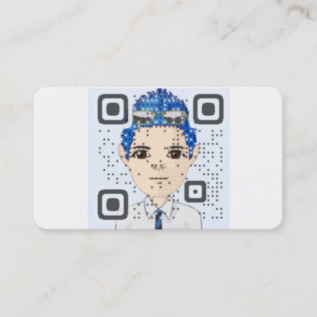 Carte de visite de code de QR (Devant)