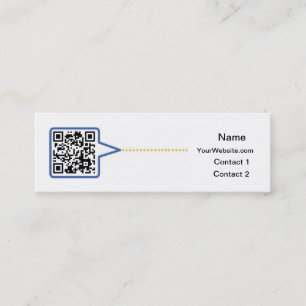 Carte de visite de code de QR