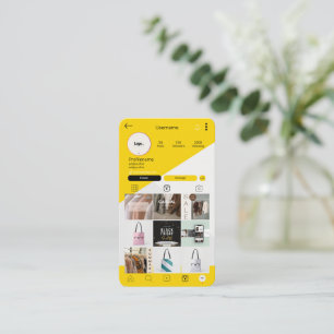 Carte de visite de code QR Carte de visite Instagr