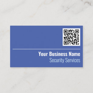 Carte de visite de code QR des services de sécurit