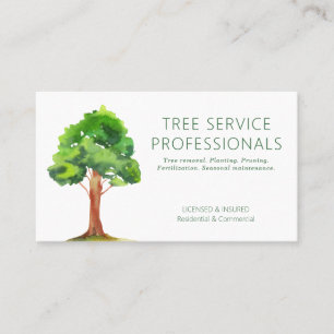Carte de visite de code QR Professional Tree Servi