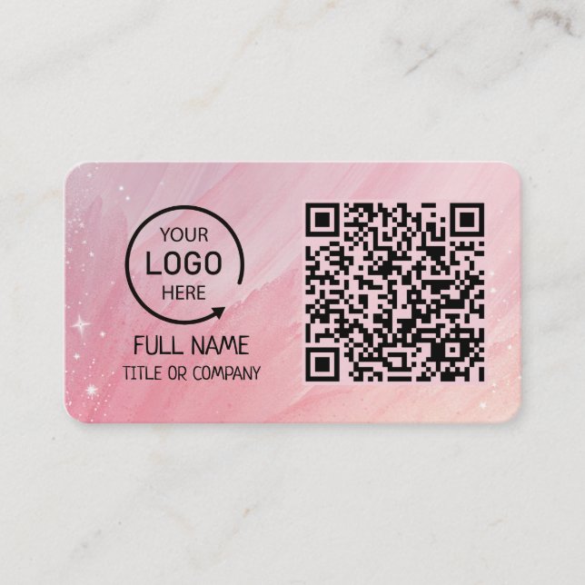 Carte de visite de code QR professionnel pour busi (Devant)