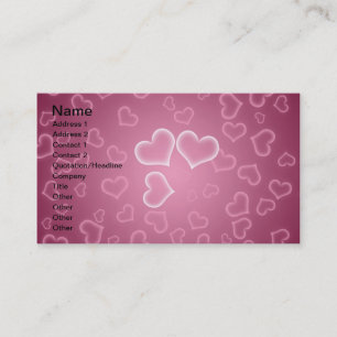 Carte de visite de coeur