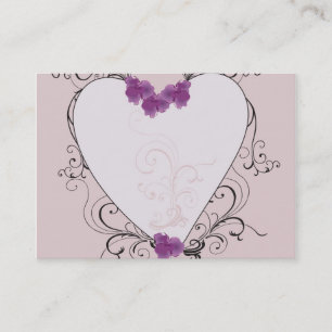 Carte de visite de coeur