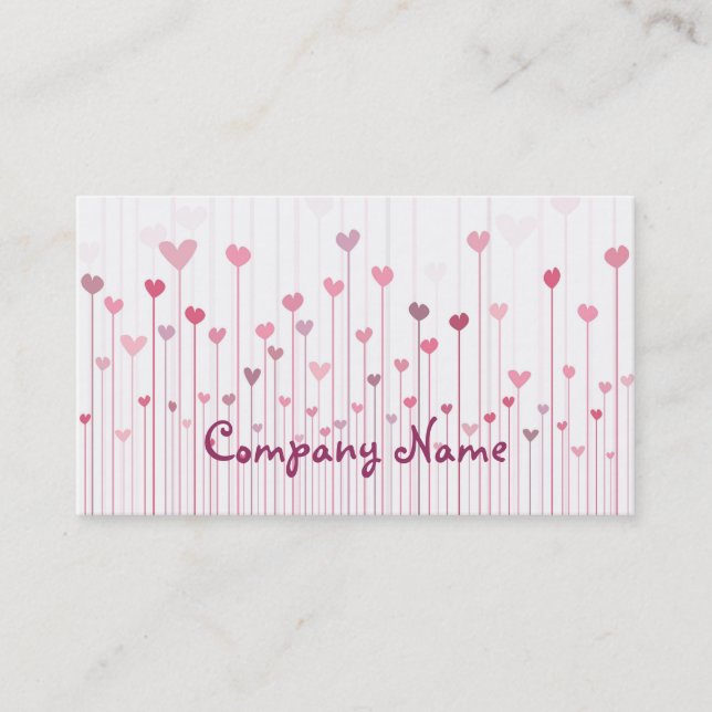 Carte de visite de coeur (Devant)