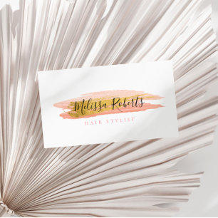 carte de visite de coiffure tendance