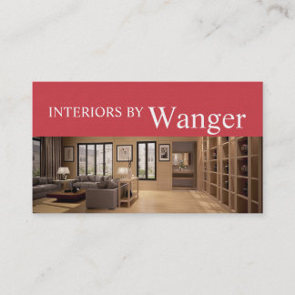 Carte de visite de concepteur d'intérieur moderne