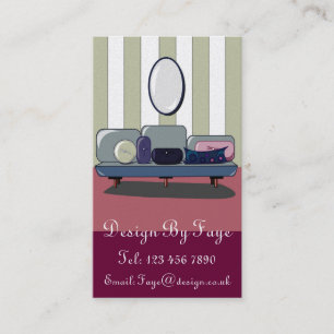 Carte de visite de concepteur d'intérieur ou de