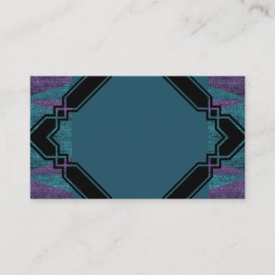 Carte de visite de conception bleu multiple