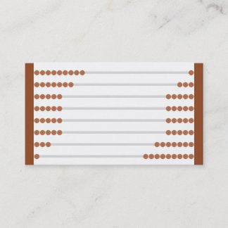 Carte de visite de conception d'abaque