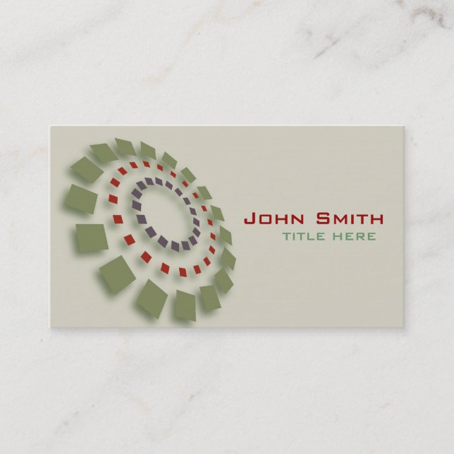 Carte de visite de conception de logo (Devant)