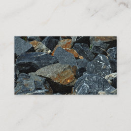 Carte de visite de conception de roche