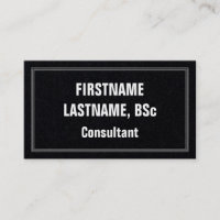 Carte de visite de conseil Bold & Eyecatching