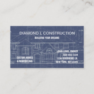 Carte de visite de construction