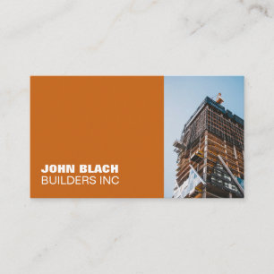 Carte de visite de construction