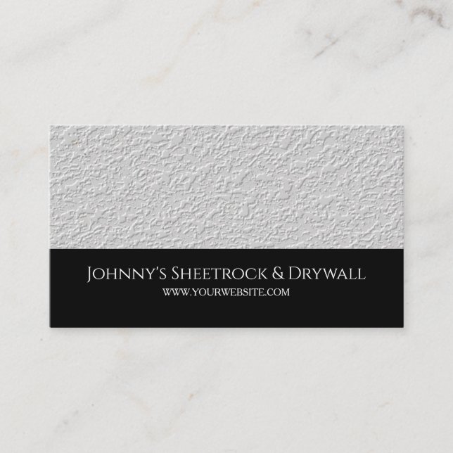 Carte de visite de construction Sheetrock & Drywal (Devant)