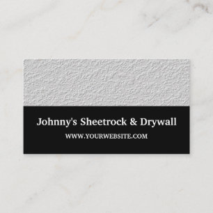 Carte de visite de construction Sheetrock & Drywal