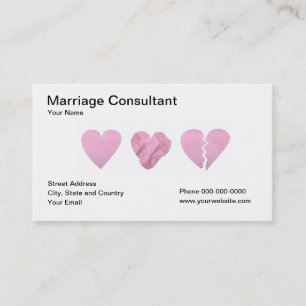Carte de visite de consultant en matière de
