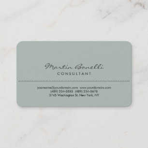 Carte de visite de consultant en matière de coin