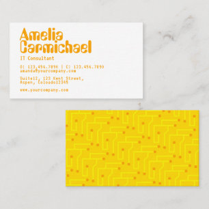 Carte de visite de consultant en technologie de l'