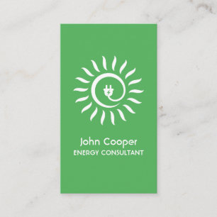 carte de visite de consultants en énergies vertes 