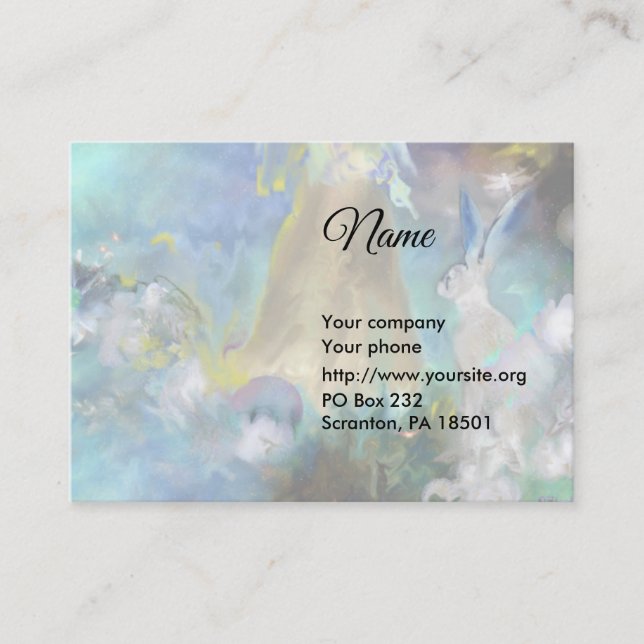 Carte de visite de contes de lapin (Devant)