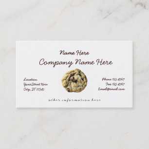 Carte de visite de cookies