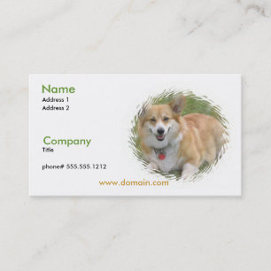 Carte de visite de corgi