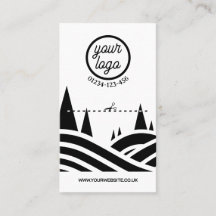 Carte de visite de coupe d'arbre