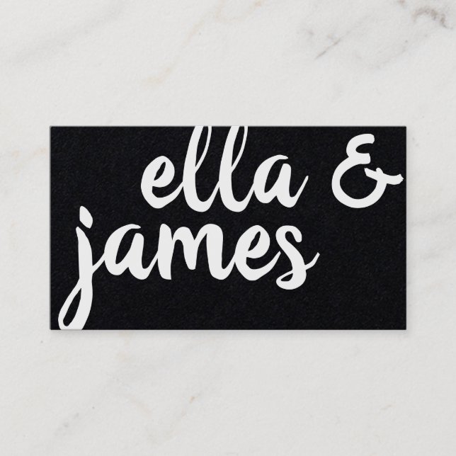 Carte de visite de courbe personnalisée et minimal (Devant)