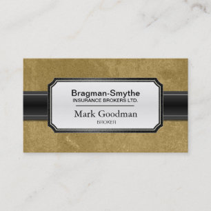 Carte de visite de courtier en assurances -