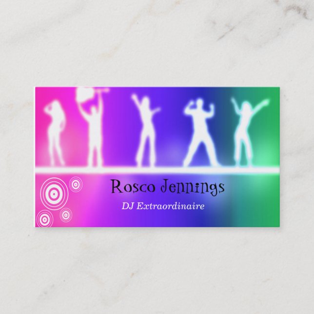 Carte de visite de coutume du DJ (Devant)