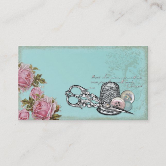 Carte de visite de couture de thème (Devant)