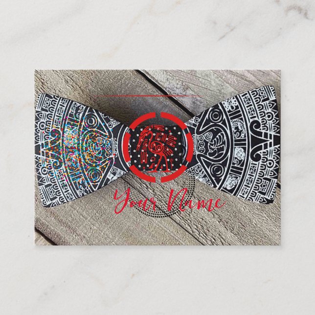 Carte de visite de Cravate Bow (Devant)