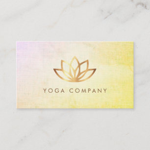 Carte de visite de cru d'instructeur de yoga de