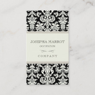 Carte de visite de damassé