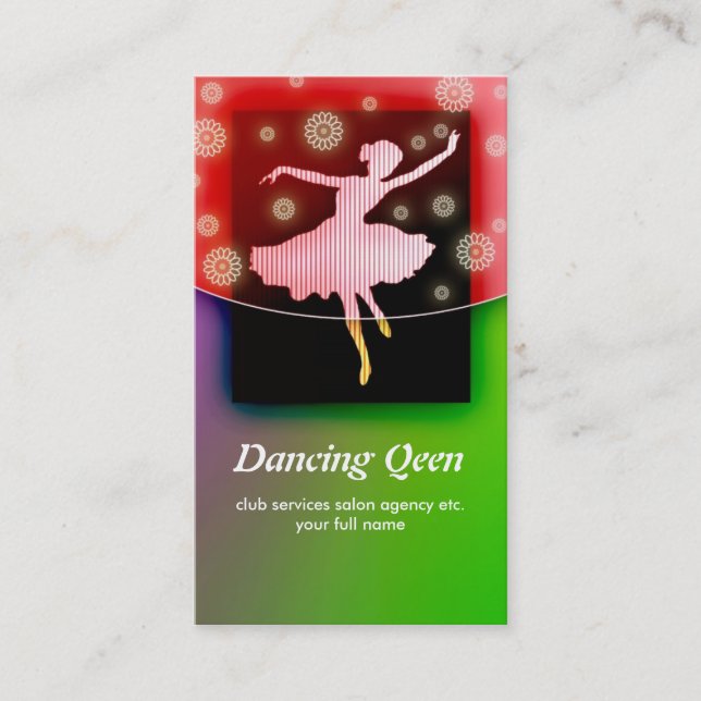 carte de visite de danse (Devant)