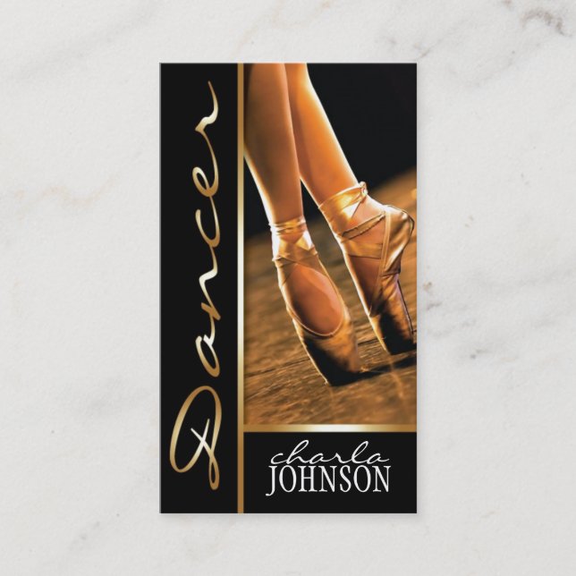 CARTE DE VISITE DE DANSEUR CLASSIQUE (Devant)