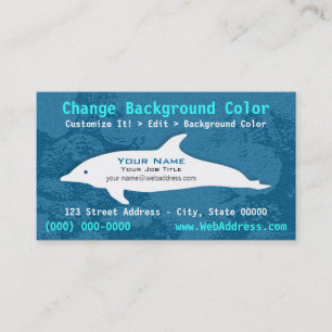 Carte de visite de dauphin de Bottlenose