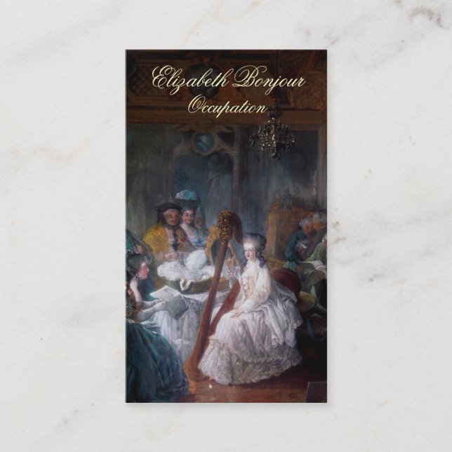 Carte de visite de ~ de mode de Marie Antoinette (Devant)