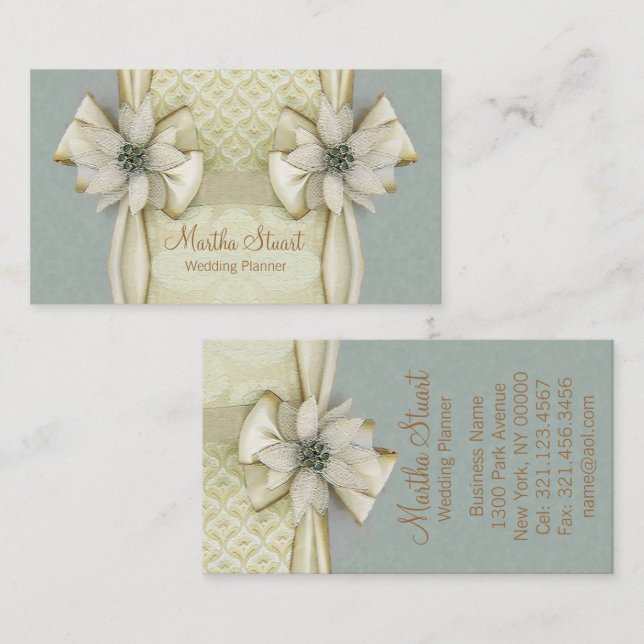 Carte de visite de ~ de wedding planner (Devant / Derrière)