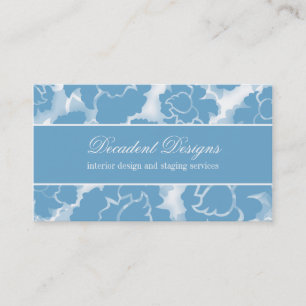 Carte de visite de décadence florale Grunge